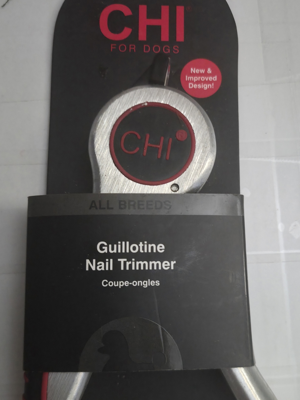 CHI Guillotine Nail Trimmer for Dogs - Black and Red